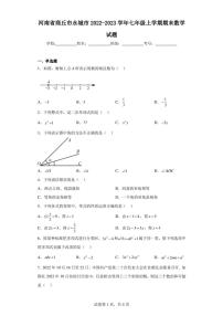 河南省商丘市永城市2022-2023学年七年级上学期期末数学试题