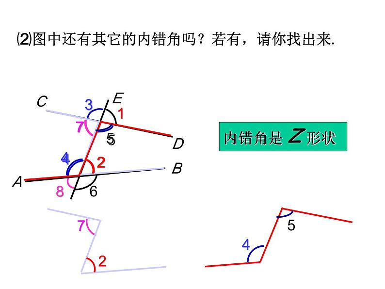 《同位角、内错角、同旁内角》PPT课件6-七年级下册数学人教版第8页