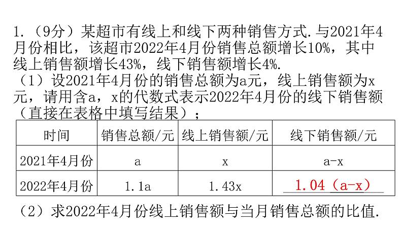 中考数学复习解答创新限时练（十三）课件第2页