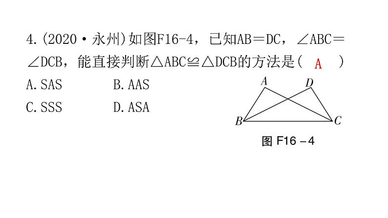 中考数学复习第四章三角形第16课时全等三角形课件第5页