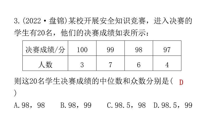 中考数学复习第八章统计与概率第27课时统计课件04