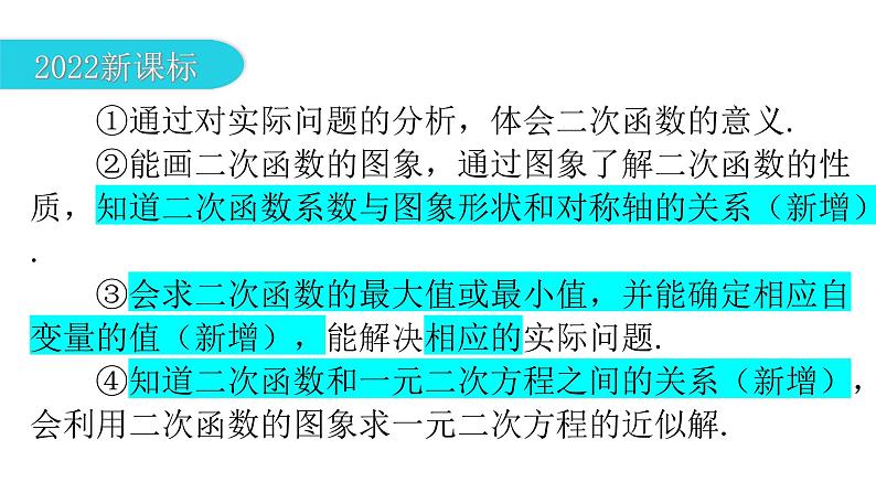 中考数学复习第三章函数第12课时二次函数课件07
