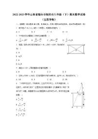 2022-2023学年山东省烟台市海阳市八年级（下）期末数学试卷（五四学制）（含解析）