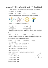 2022-2023学年四川省宜宾市叙州区七年级（下）期末数学试卷（含解析）