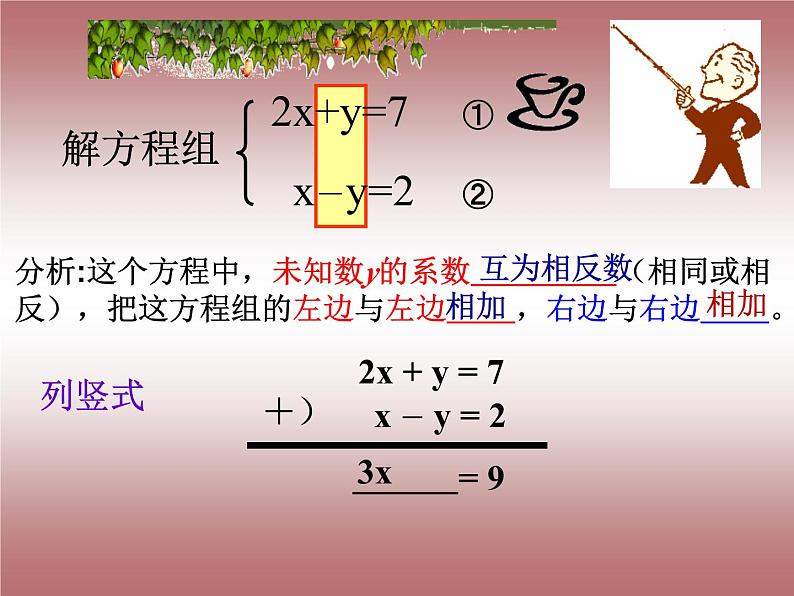 《用加减法解二元一次方程组》PPT课件4-七年级下册数学人教版第8页