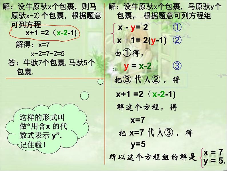 《代入消元法解二元一次方程组》PPT课件4-七年级下册数学人教版第5页