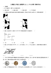 初中数学23.2.1 中心对称精练