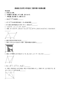 黑龙江省绥化市绥棱县克音河学校2022-2023学年(五四学制)八年级下学期期中数学试题