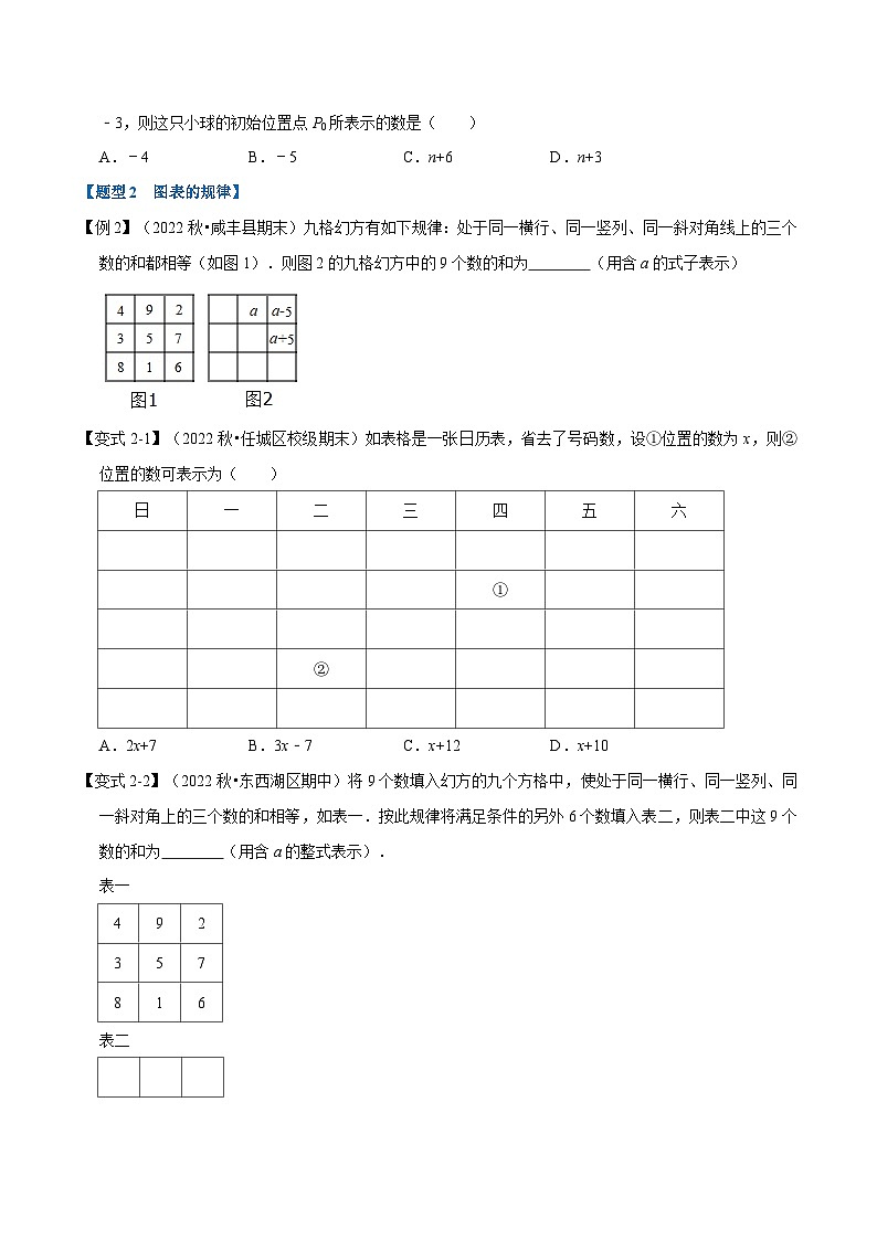 专题2.5 整式加减中的规律问题【六大题型】-2022-2023学年七年级数学上册举一反三系列（人教版）02