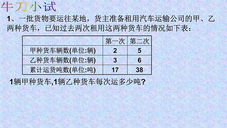 《探究3交通运输问题》PPT课件2-七年级下册数学人教版第3页