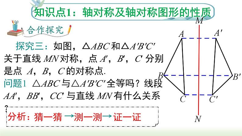 人教版八年级数学上册课件 13.1.1 第2课时  轴对称图形的性质04