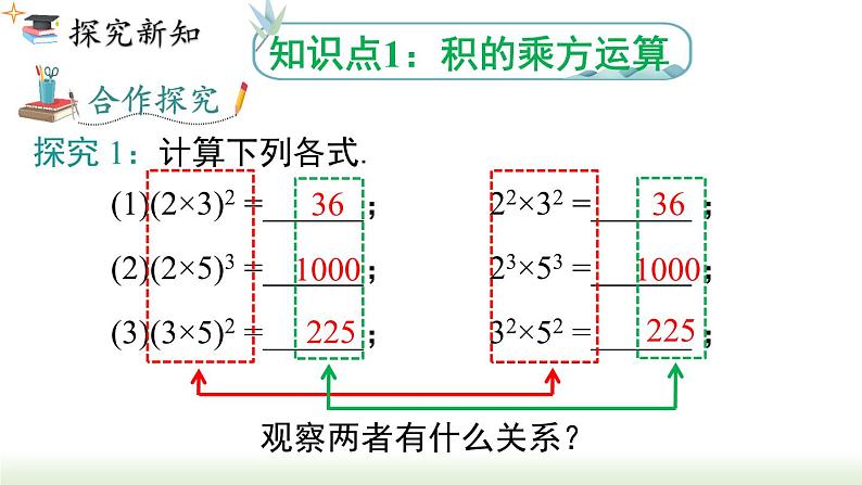 人教版八年级数学上册课件 14.1.3 积的乘方第4页