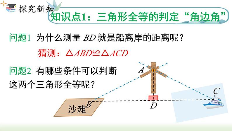 人教版八年级数学上册课件 12.2 第3课时   “角边角”“角角边”04