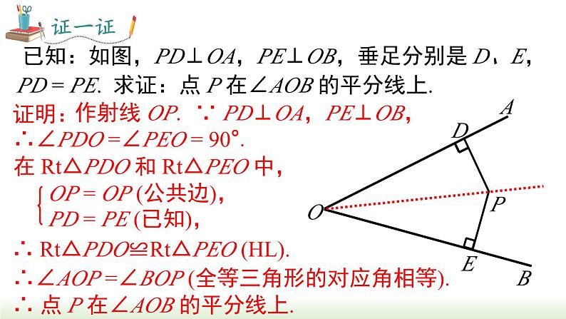 人教版八年级数学上册课件 12.3 第2课时  角平分线的判定第4页