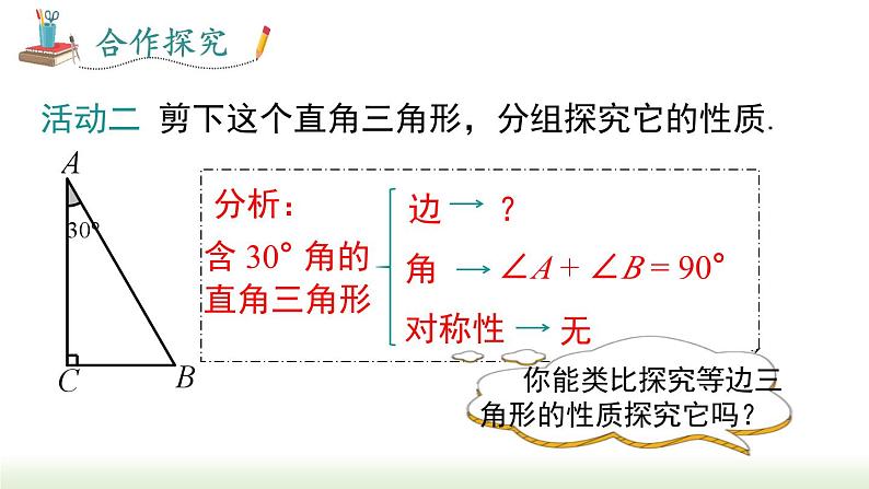 人教版八年级数学上册课件 13.3.2 第2课时 含 30° 直角三角形的性质与判定04