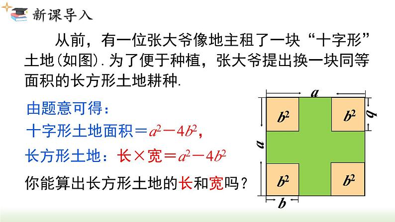 人教版八年级数学上册课件 14.3.2 第1课时  运用平方差公式因式分解第2页