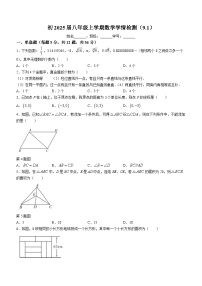 云南省昆明市云南师范大学附属中学2023-2024学年八年级上学期数学开学考试题