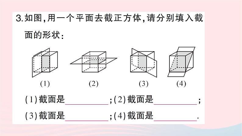 2023七年级数学上册第一章丰富的图形世界3截一个几何体作业课件新版北师大版04