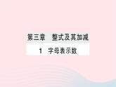 2023七年级数学上册第三章整式及其加减1字母表示数作业课件新版北师大版