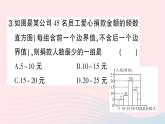 2023七年级数学上册第六章数据的收集与整理3数据的表示第二课时频数直方图作业课件新版北师大版