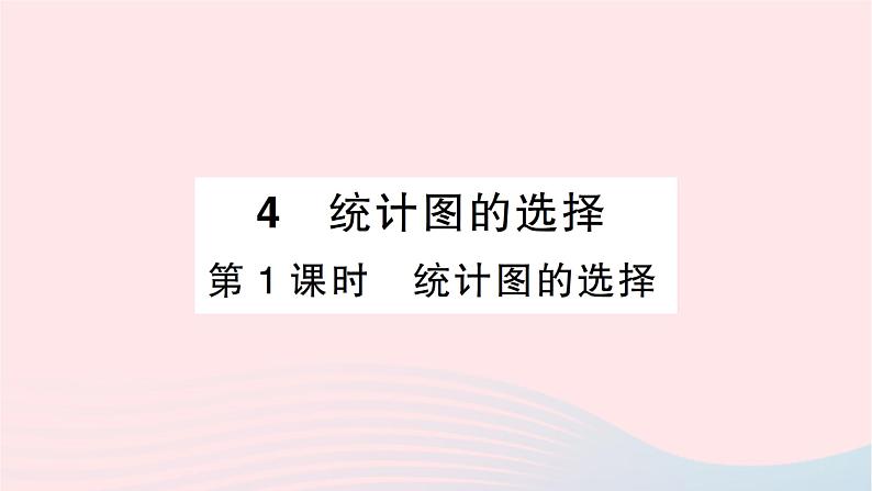 2023七年级数学上册第六章数据的收集与整理4统计图的选择第一课时统计图的选择作业课件新版北师大版第1页