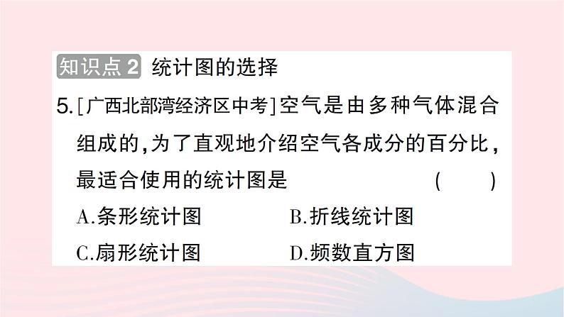 2023七年级数学上册第六章数据的收集与整理4统计图的选择第一课时统计图的选择作业课件新版北师大版第7页