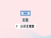 2023八年级数学上册第二章实数1认识无理数课件新版北师大版