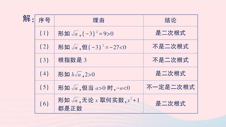 2023八年级数学上册第二章实数7二次根式第一课时二次根式及其性质课件新版北师大版03