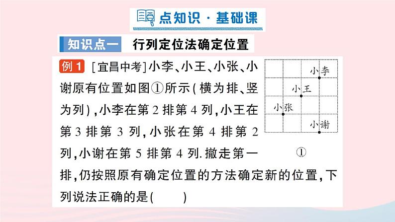 2023八年级数学上册第三章位置与坐标1确定位置课件新版北师大版02