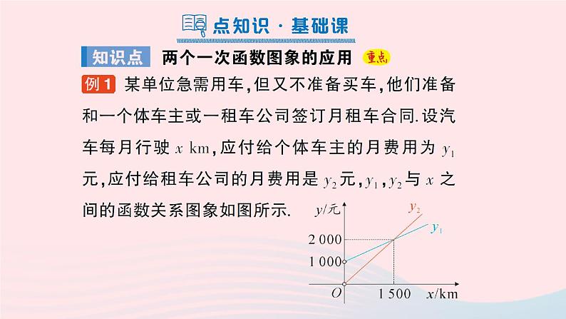 2023八年级数学上册第四章一次函数4一次函数的应用第三课时借助两个一次函数图象解决问题课件新版北师大版02