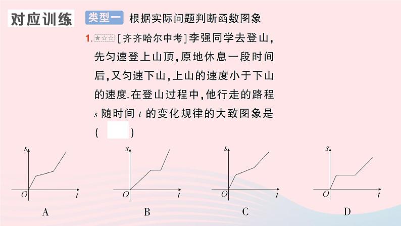 2023八年级数学上册第四章一次函数专题五函数图象信息处理问题课件新版北师大版07