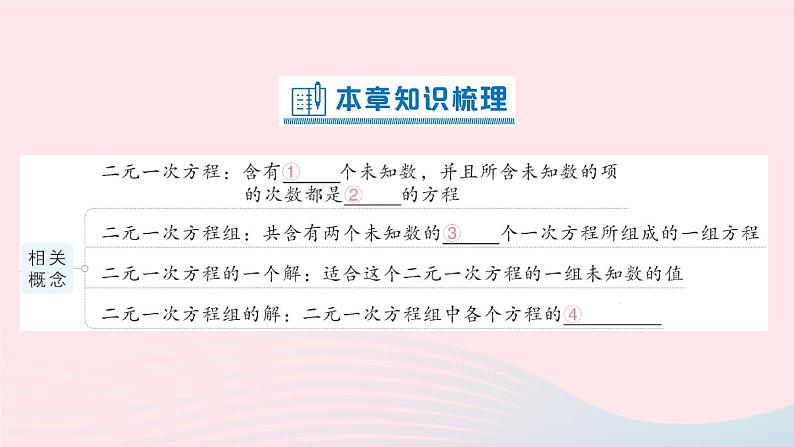 2023八年级数学上册第五章二元一次方程组本章归纳复习课件新版北师大版02