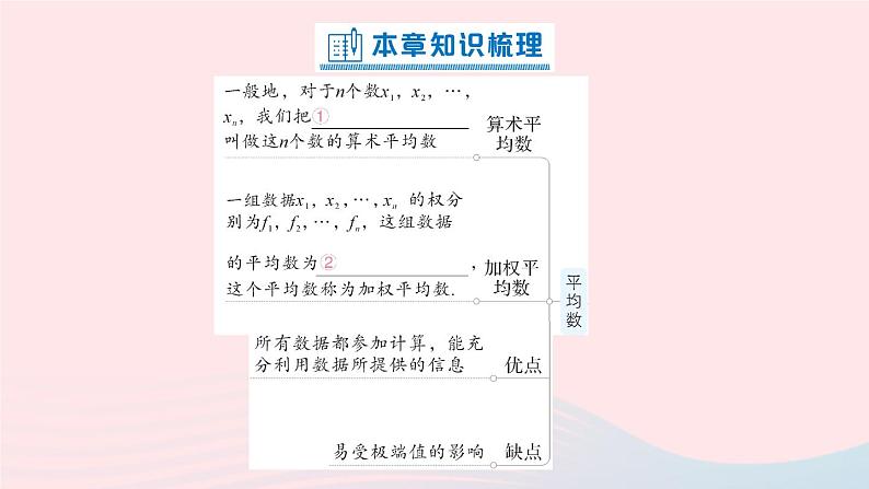 2023八年级数学上册第六章数据的分析本章归纳复习课件新版北师大版02