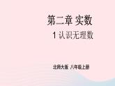 2023八年级数学上册第二章实数1认识无理数上课课件新版北师大版