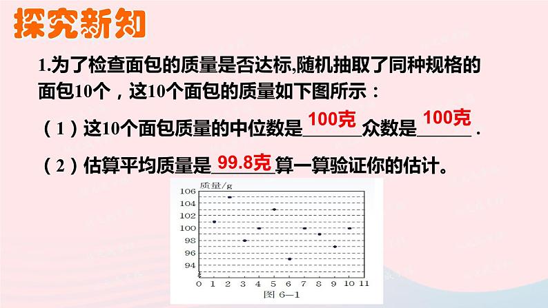 2023八年级数学上册第六章数据的分析3从统计图分析数据的集中趋势上课课件新版北师大版04