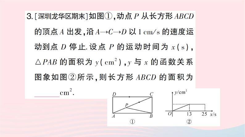 2023八年级数学上册期末中档专题4动点问题的函数图象与分段函数问题作业课件新版北师大版04