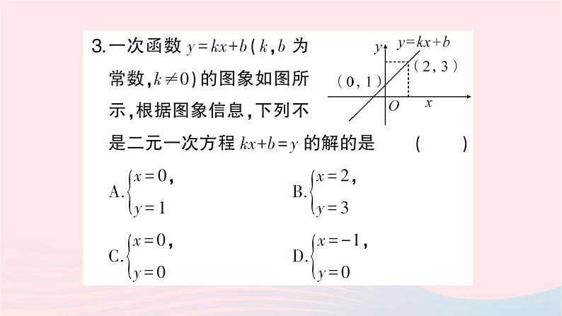 2023八年级数学上册第五章二元一次方程组6二元一次方程与一次函数作业课件新版北师大版04