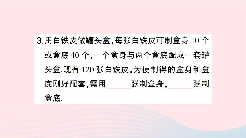 2023八年级数学上册第五章二元一次方程组专题训练十三二元一次方程组的实际应用作业课件新版北师大版04