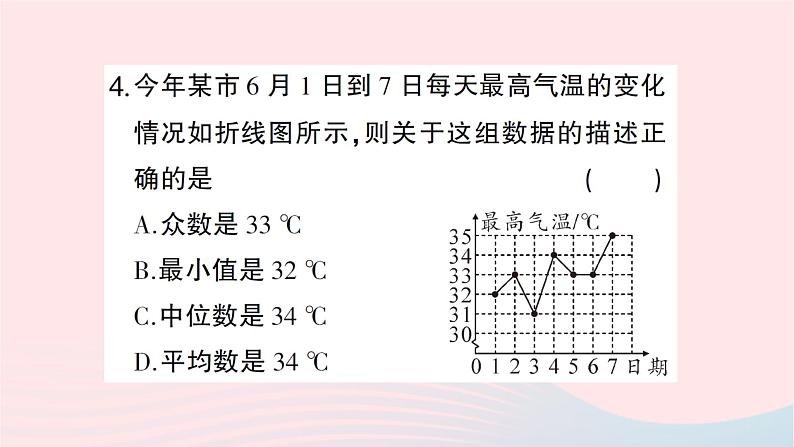 2023八年级数学上册期末基础专题4数据的分析作业课件新版北师大版05