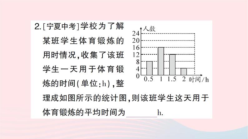 2023八年级数学上册第六章数据的分析1平均数第二课时加权平均数的应用作业课件新版北师大版03