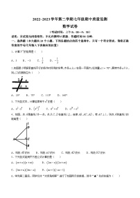 山西省太原市清徐县县城初级中学2022-2023学年七年级下学期期中数学试题(无答案)