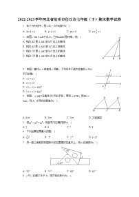 2022-2023学年河北省沧州市任丘市七年级（下）期末数学试卷（含答案解析）