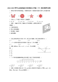 2022-2023学年山西省临汾市洪洞县七年级（下）期末数学试卷（含答案解析）