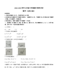 安徽省宿州市砀山铁路中学2022-2023学年七年级下学期期中数学试题