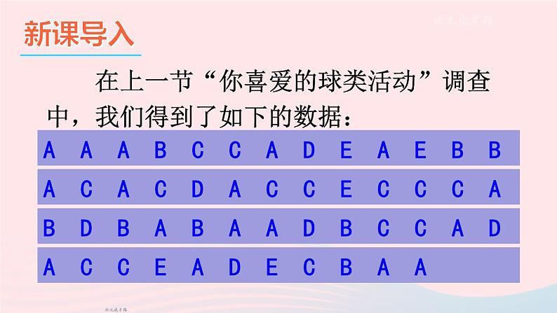 2023七年级数学上册第5章数据的收集与整理5.2数据的整理上课课件新版沪科版02