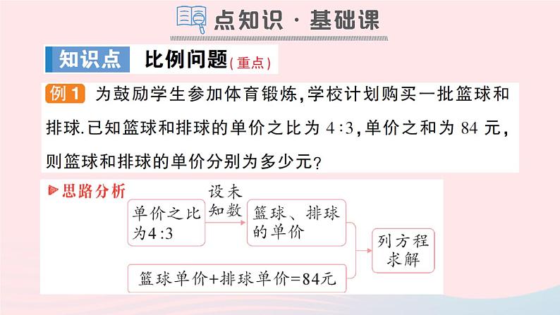 2023七年级数学上册第3章一次方程与方程组3.2一元一次方程的应用第3课时比例分配问题作业课件新版沪科版02