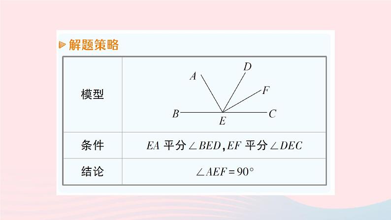 2023七年级数学上册第4章直线与角专题十一角度计算中的常见模型作业课件新版沪科版03