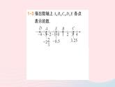 2023七年级数学上册第1章有理数1.2数轴相反数和绝对值第1课时数轴作业课件新版沪科版