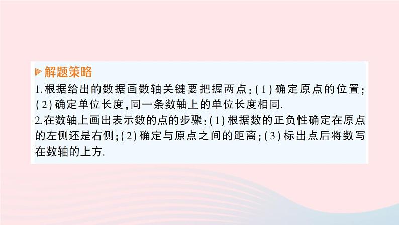 2023七年级数学上册第1章有理数1.2数轴相反数和绝对值第1课时数轴作业课件新版沪科版07