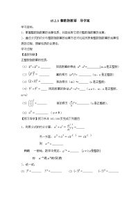 初中数学人教版八年级上册15.2.3 整数指数幂导学案